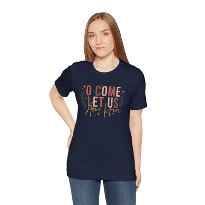 Let Us Adore Him Unisex Jersey Short Sleeve Tee