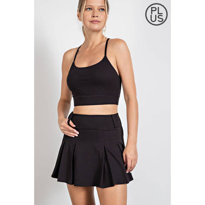 Rae Mode Butter Pleat Golf Skort with Belt Loop
