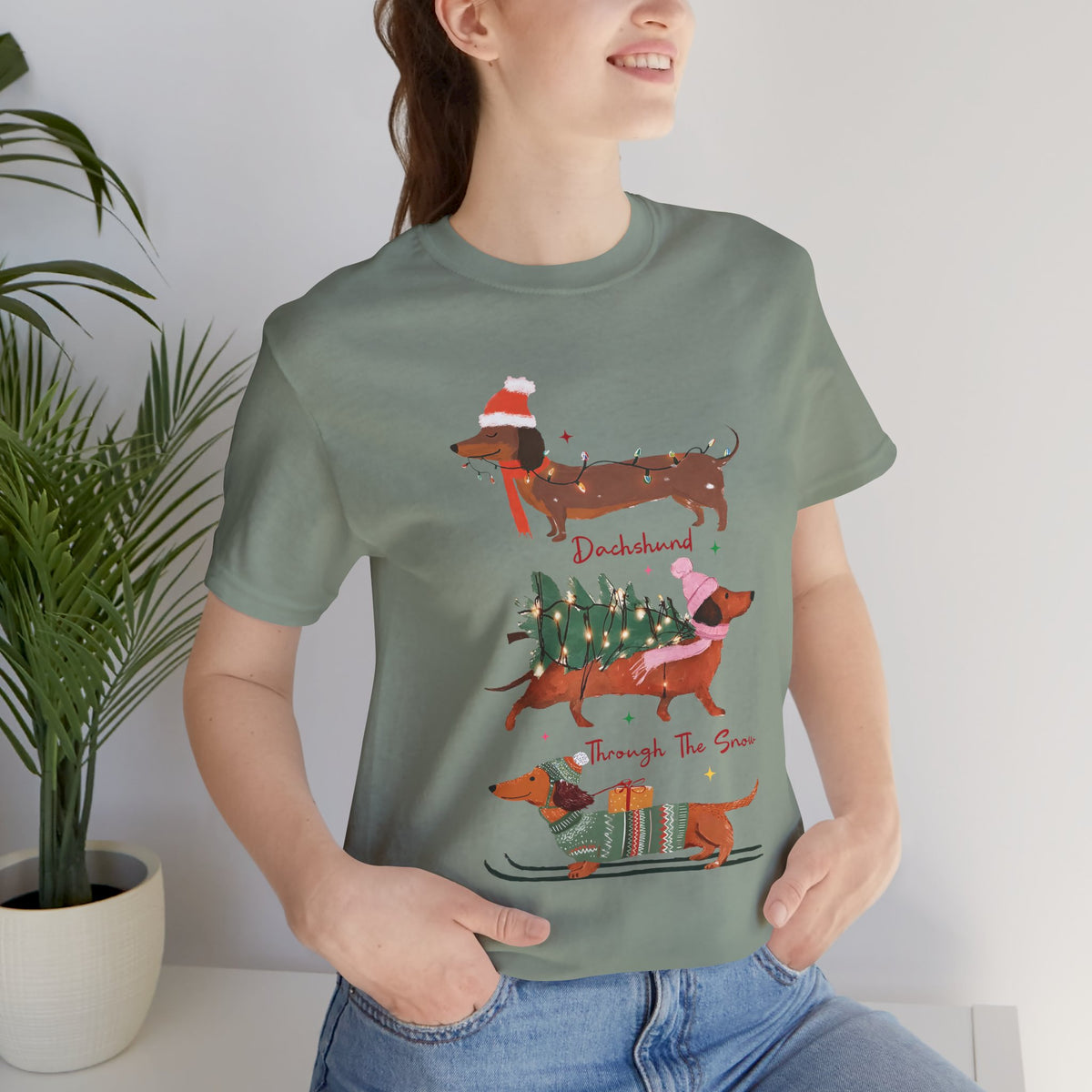 Dachshund Through the Snow T-Shirt