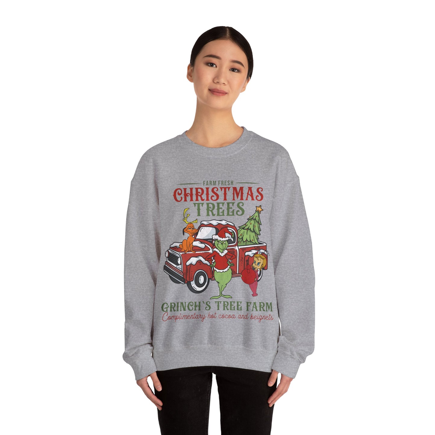 Grinch Tree Farm Jersey Full Size Sweatshirt