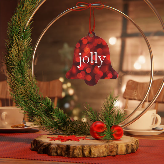 Southwestern Christmas Jolly Old Elf Christmas Metal Ornament
