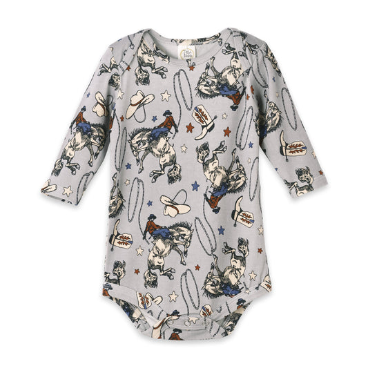 Western Cowboy Rodeo Baby Bodysuit - Bamboo