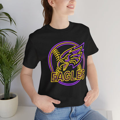 Eagles Neon Baseball Softball Tee — Vintage Sports Team T-Shirt