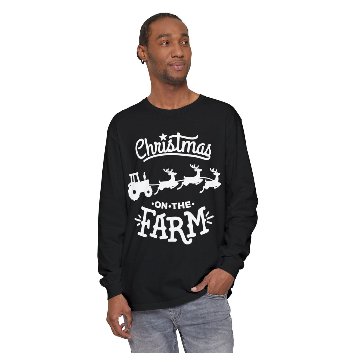 Christmas on the Farm Unisex Ultra Cotton Long Sleeve Tee