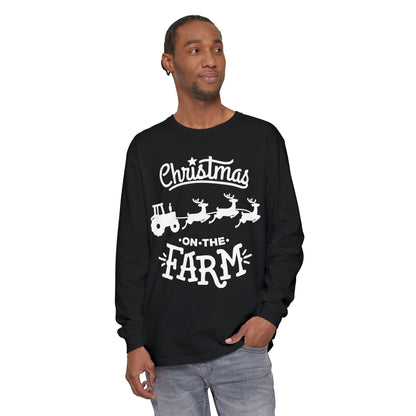 Christmas on the Farm Unisex Ultra Cotton Long Sleeve Tee