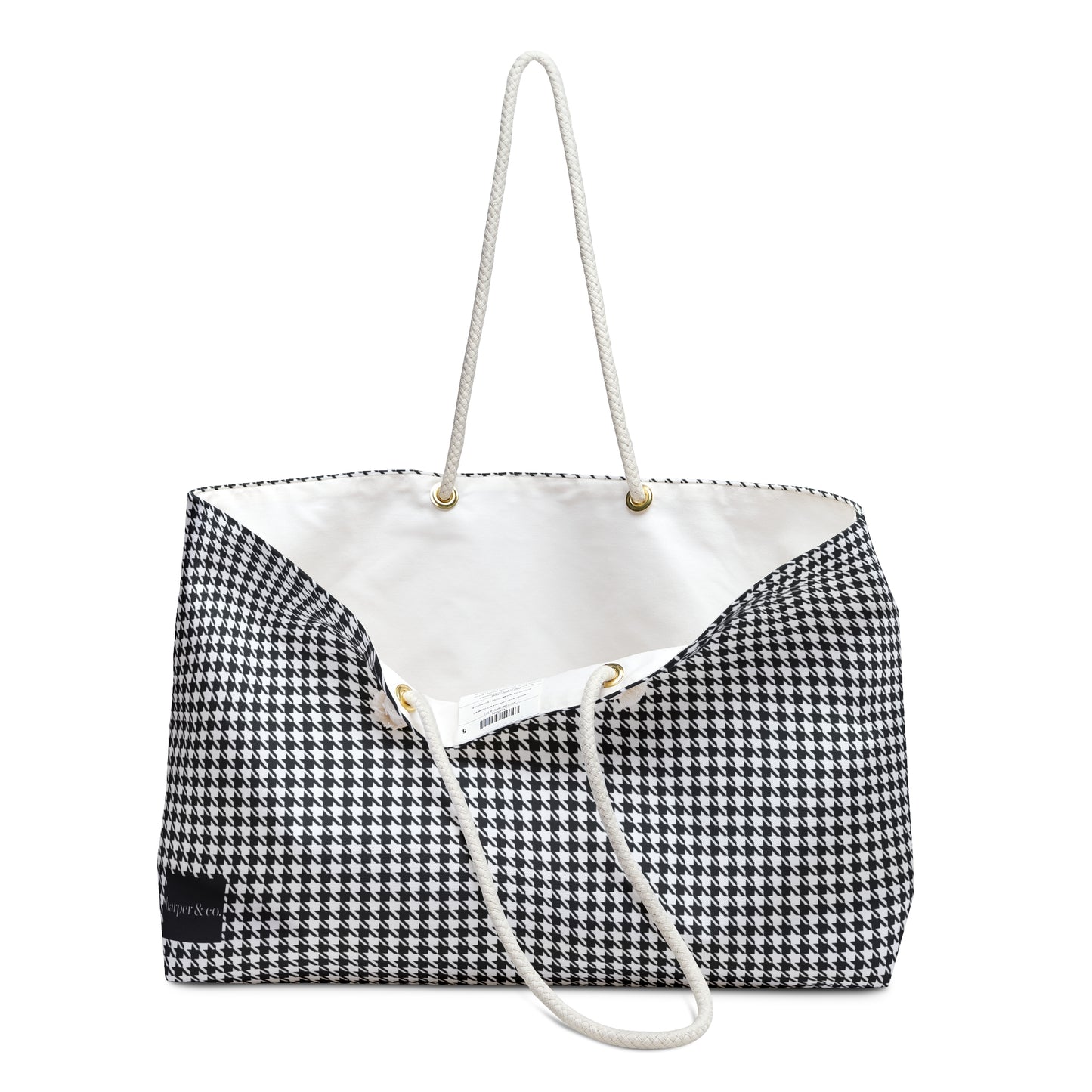 Houndstooth Weekender Bag