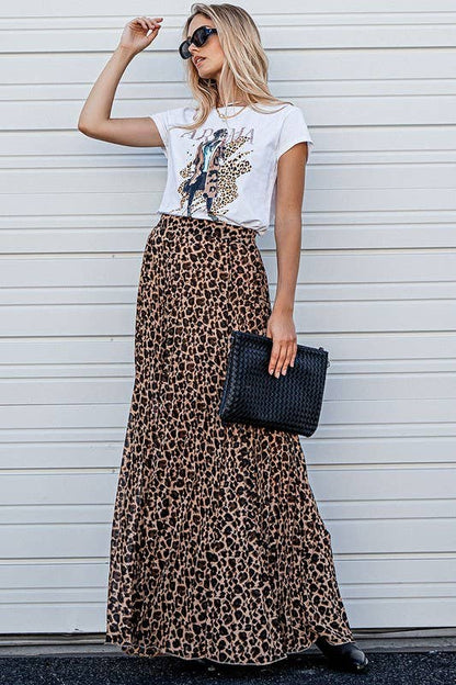 Fierce Flow Leopard Skirt