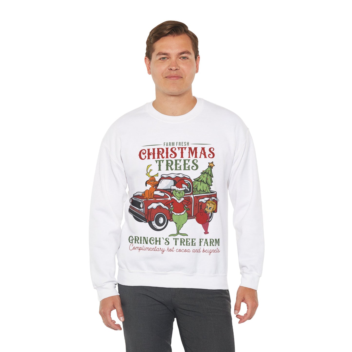 Grinch Tree Farm Jersey Full Size Sweatshirt