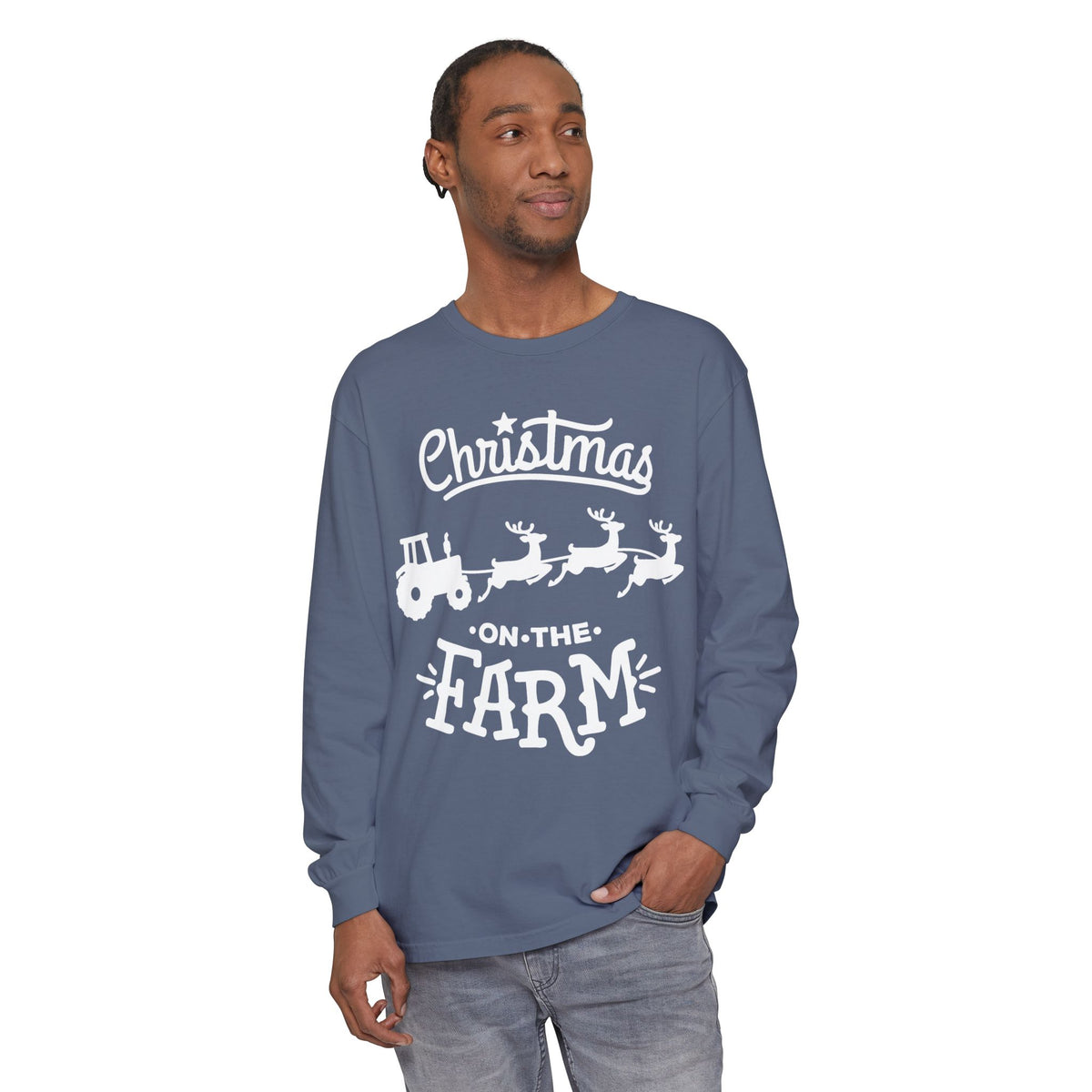 Christmas on the Farm Unisex Ultra Cotton Long Sleeve Tee