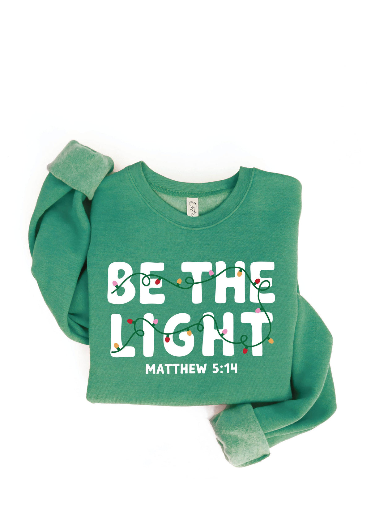 BE THE LIGHT Graphic Sweatshirt: HEATHER PURPLE