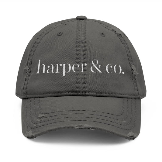 Harper & Co. Distressed Ball Hat (Embroidery)