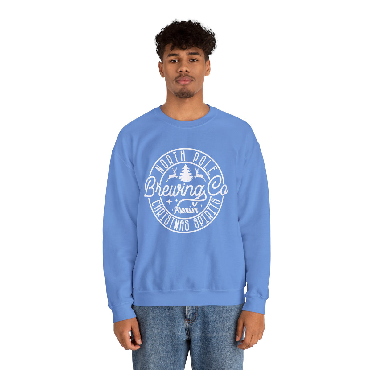 North Pole Brewing Co. Crewneck Sweatshirt – Christmas Spirits Holiday Sweatshirt
