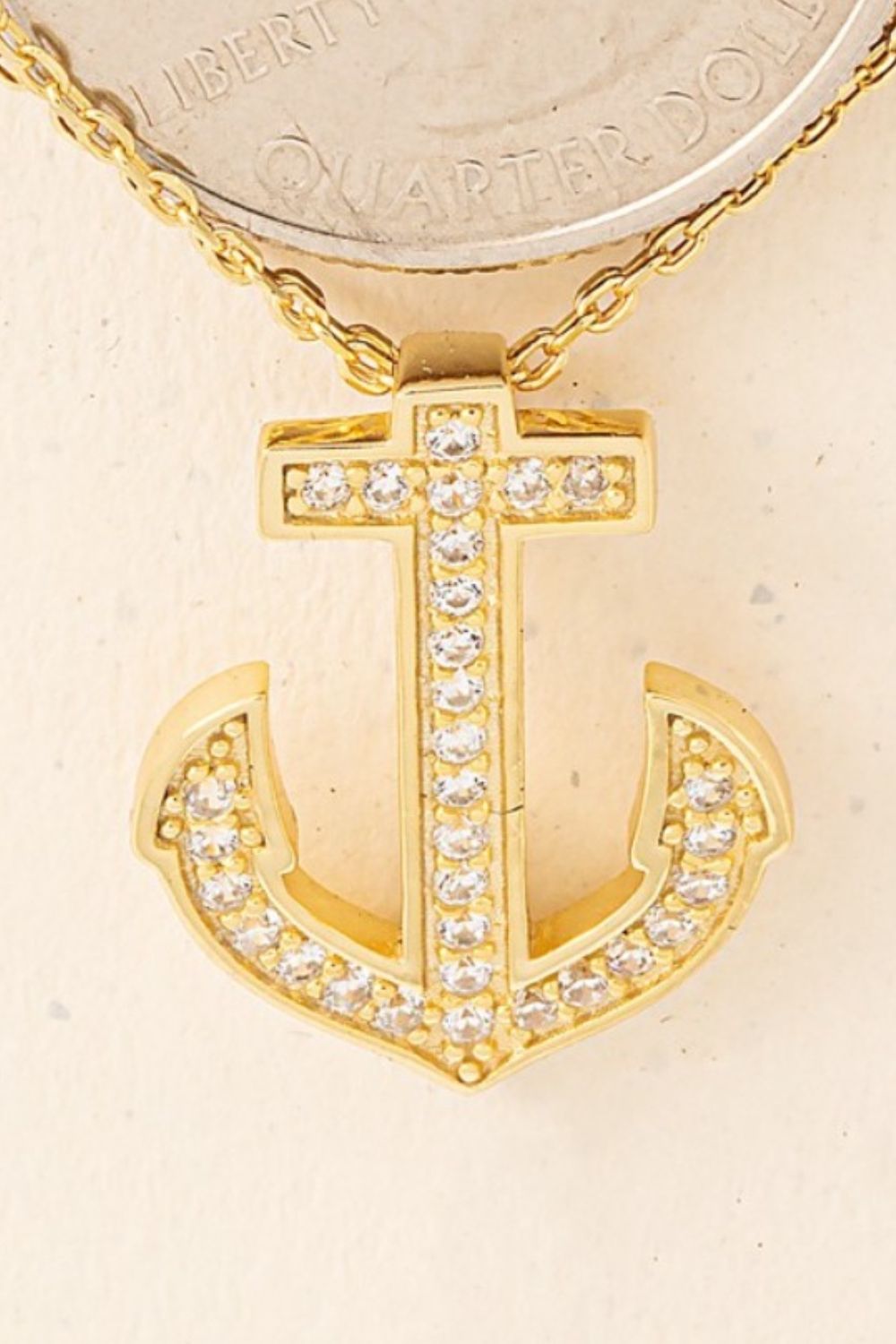 Fame Anchor Pendant Alloy Necklace