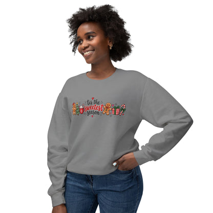 Crewneck Sweatshirt - "'Tis the Sweetest Season" Christmas Gingerbread Holiday Sweatshirt