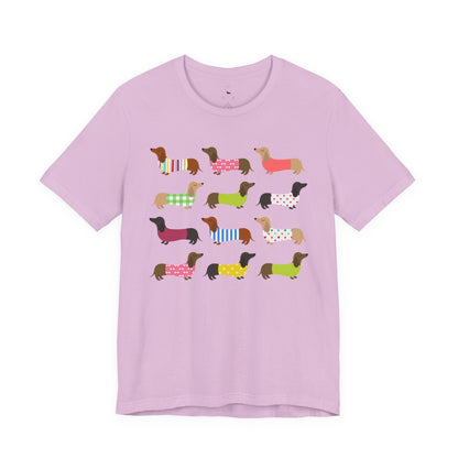 Colorful Dachshund Tee — Cute Wiener Dog Graphic T-Shirt