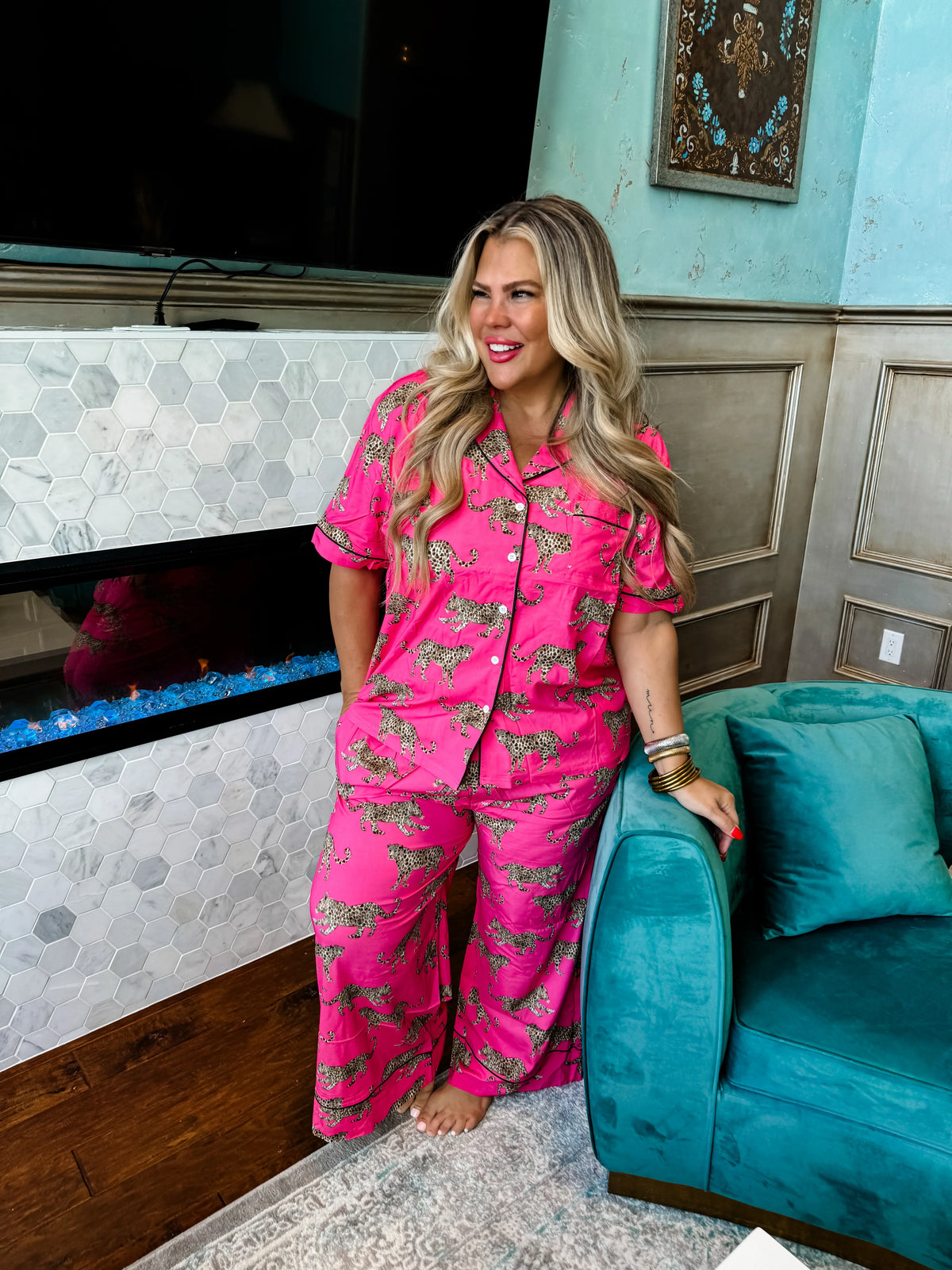 Luxe Pajama Lounge Set in Two Prints