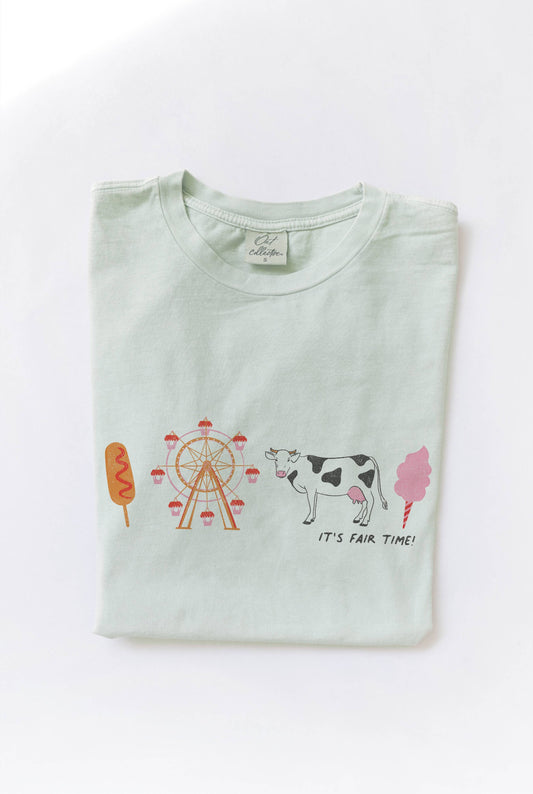 IT'S FAIR TIME! Mineral Washed Graphic Top