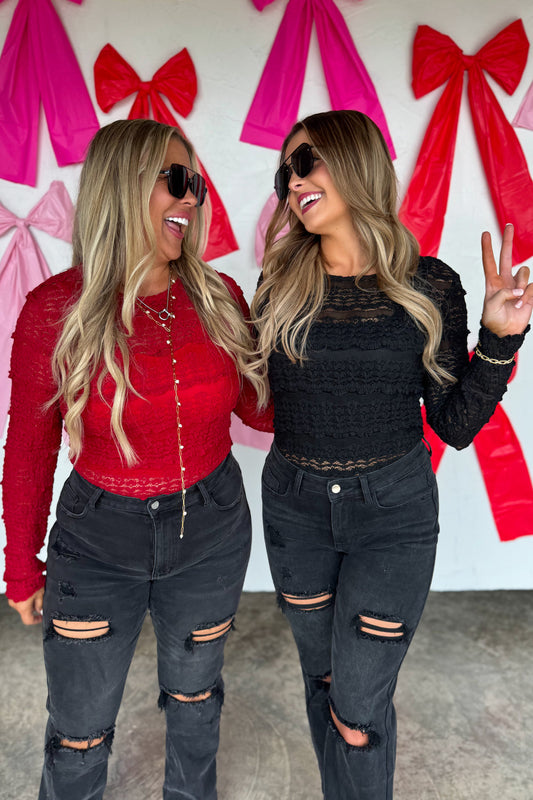 BLAKELEY Long Sleeve Rosalie Lace Top