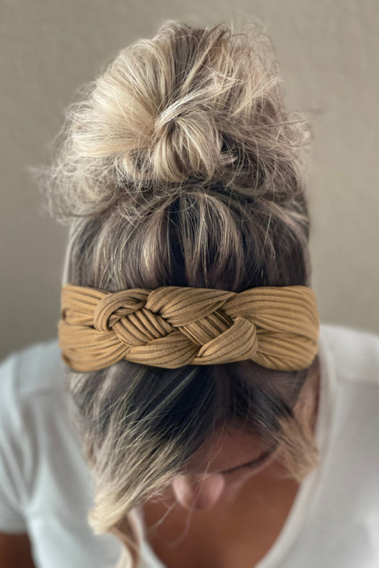 Braided Knit Wide Headband