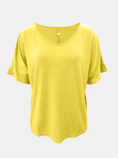 Sunny Full Size Scoop Neck Short Sleeve T-Shirt