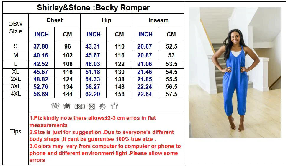 Becky Romper in Five Colors