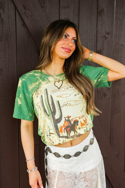 GINA CACTUS & COWBOY MATCHBOX TEE