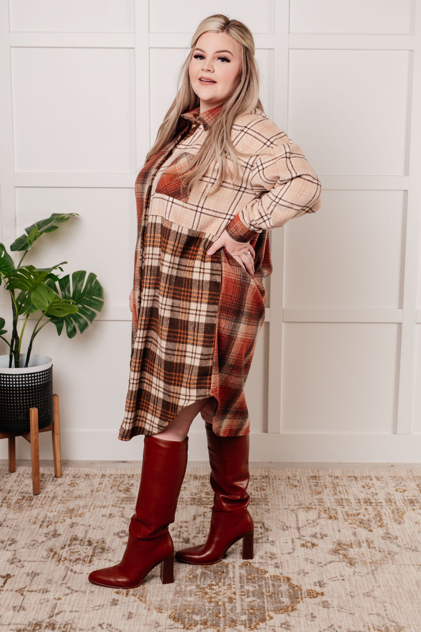 Cabin Fever Flannel Plaid Oversized Shacket