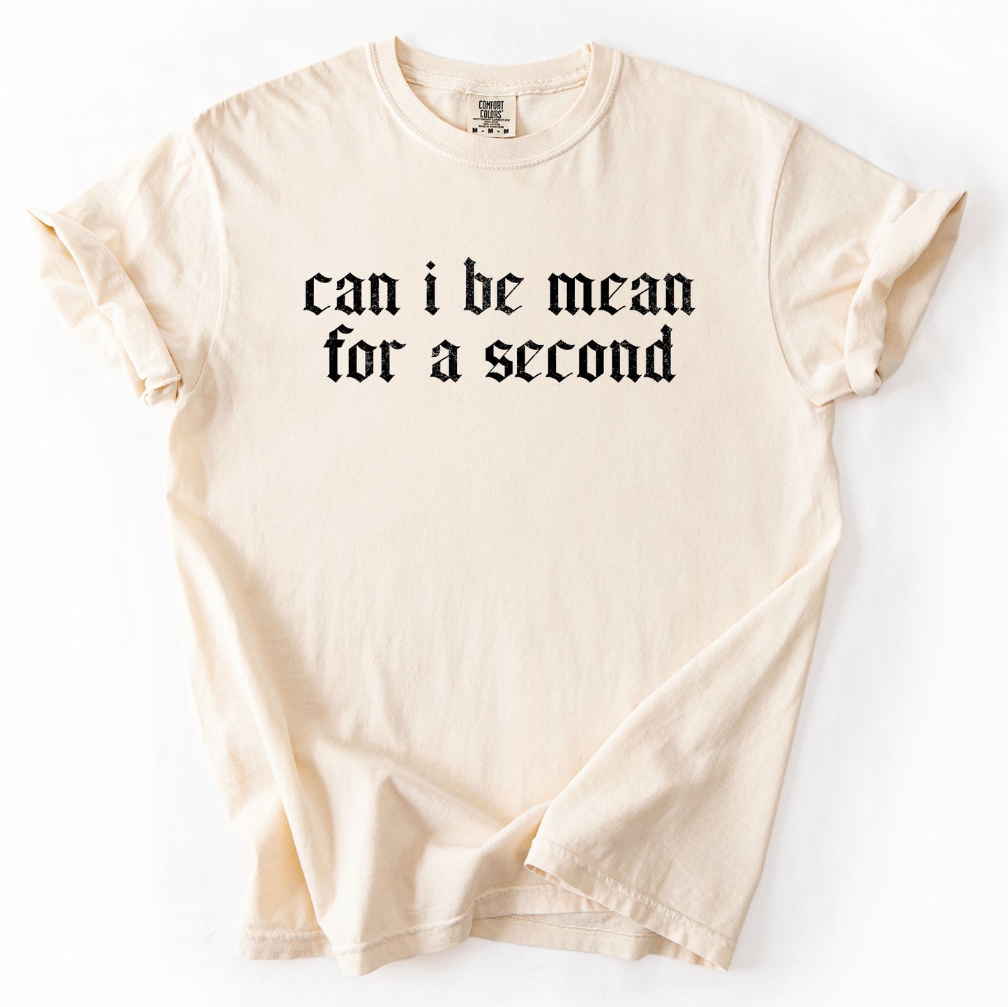 Can I Be Mean For A Second Sassy Sarcastic Statement For Bold Attitude Comfort Colors Tee