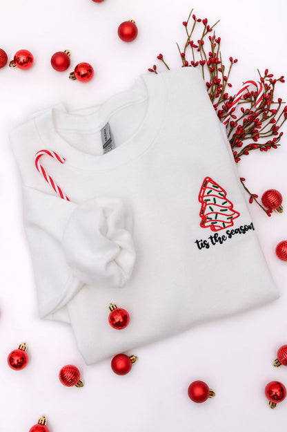 PREORDER: Holiday Snacks Embroidered Sweatshirt