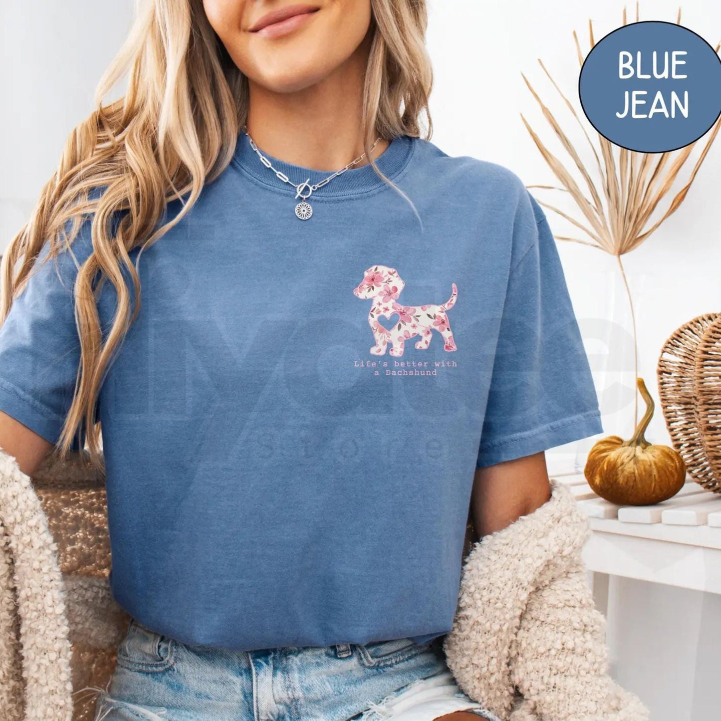 Comfort Colors® Dachshund Floral Shirt