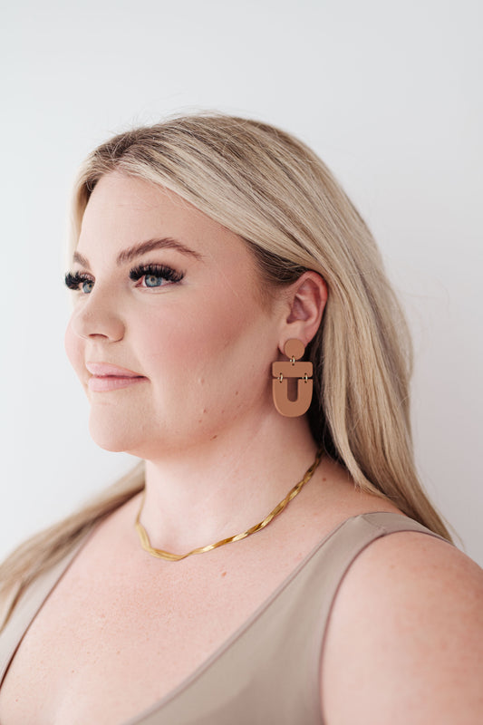 Dreamboat Earrings in Brown