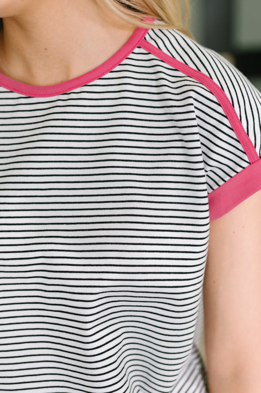 Emotionally Attached Trim Detail Tee