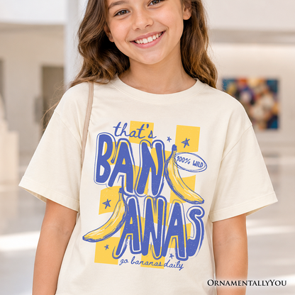 Kids That's Bananas Summer T-Shirt, Funny Tropical Fruit Youth Tee