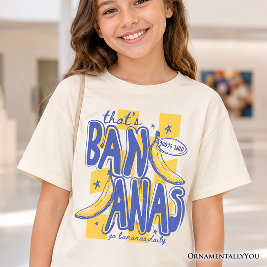 Kids That's Bananas Summer T-Shirt, Funny Tropical Fruit Youth Tee