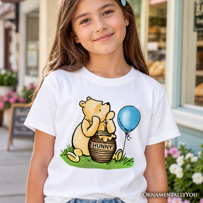 Kids Charming Winnie-the-Pooh Cute T-Shirt, Trendy Youth Tee