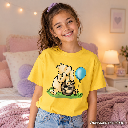 Kids Charming Winnie-the-Pooh Cute T-Shirt, Trendy Youth Tee