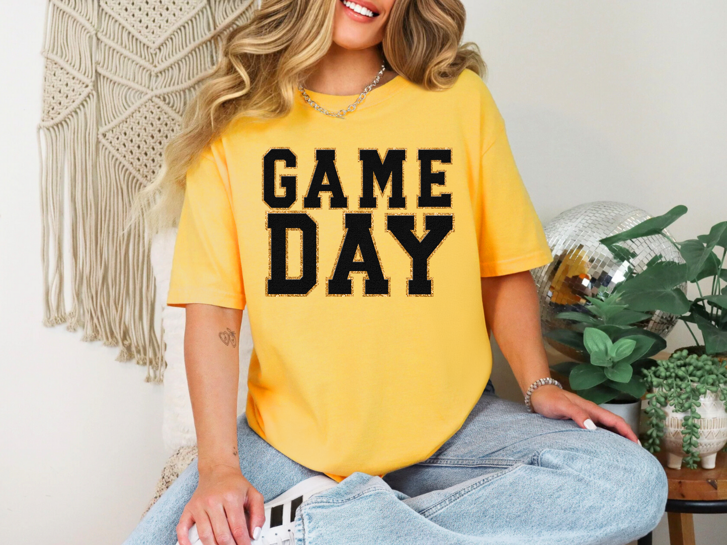 Game Day Gold Graphic Tee in Multiple Colors