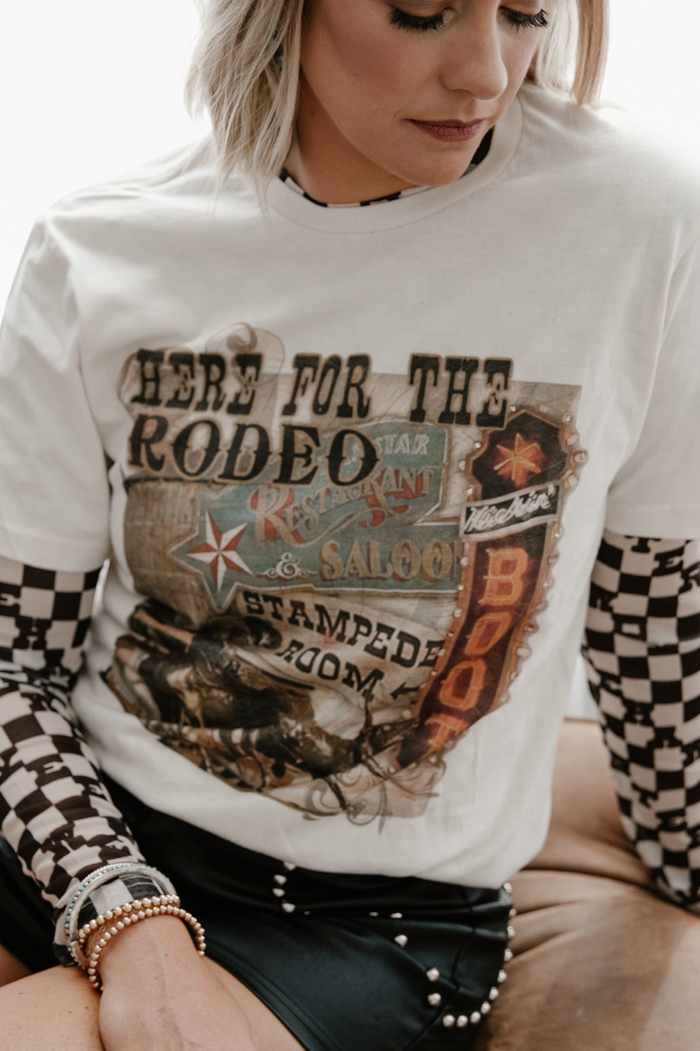 GINA HERE FOR THE RODEO TEE