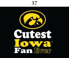 Iowa Infant Lap Shoulder Creeper Print
