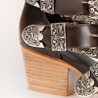 Loyal West Rodeo Ankle Bootie In Calfskin