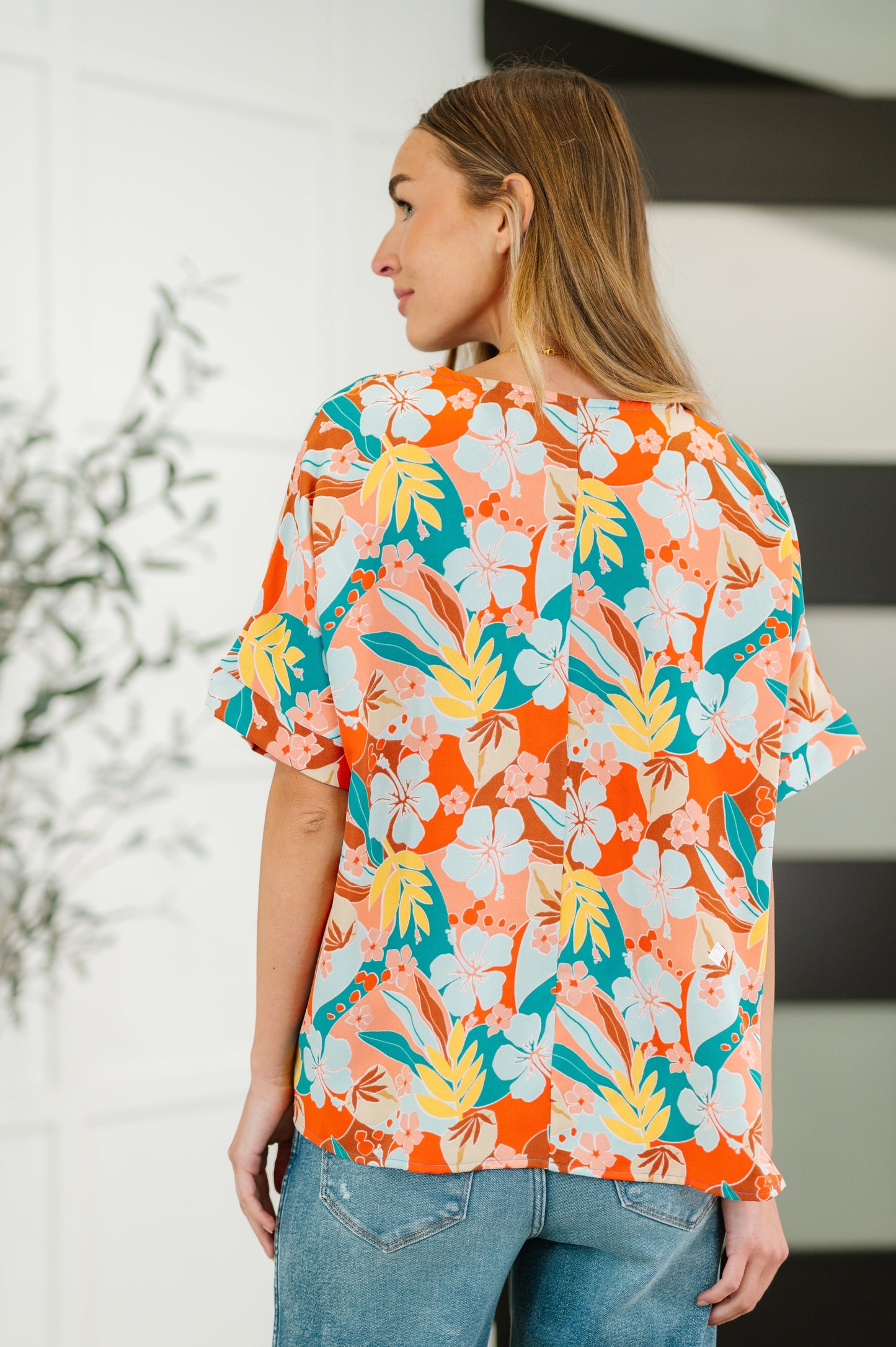 Lei Me Down V-Neck Top