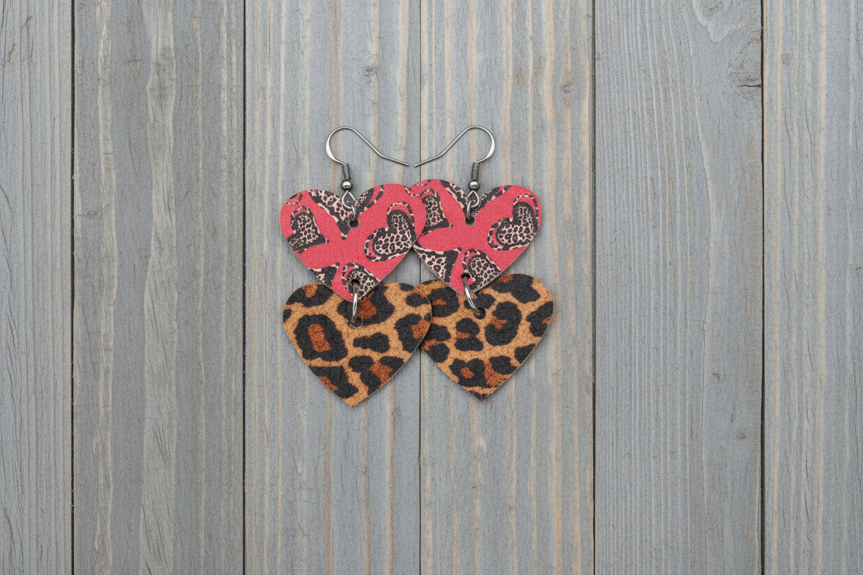 Heart-shaped earrings