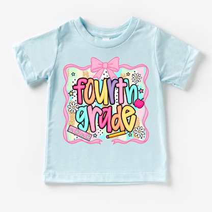 Girls 4th grade School Shirt - Back To School Tee