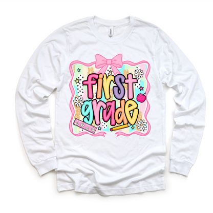 Girls 1st Grade School Shirt - Back To School Tee