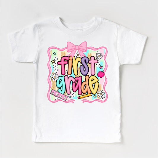 Girls 1st Grade School Shirt - Back To School Tee
