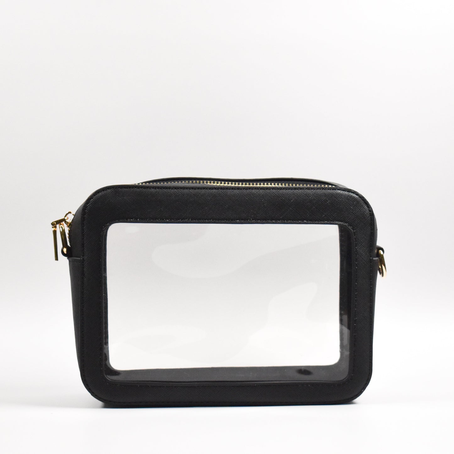 Michelle Clear Crossbody Handbag - Black