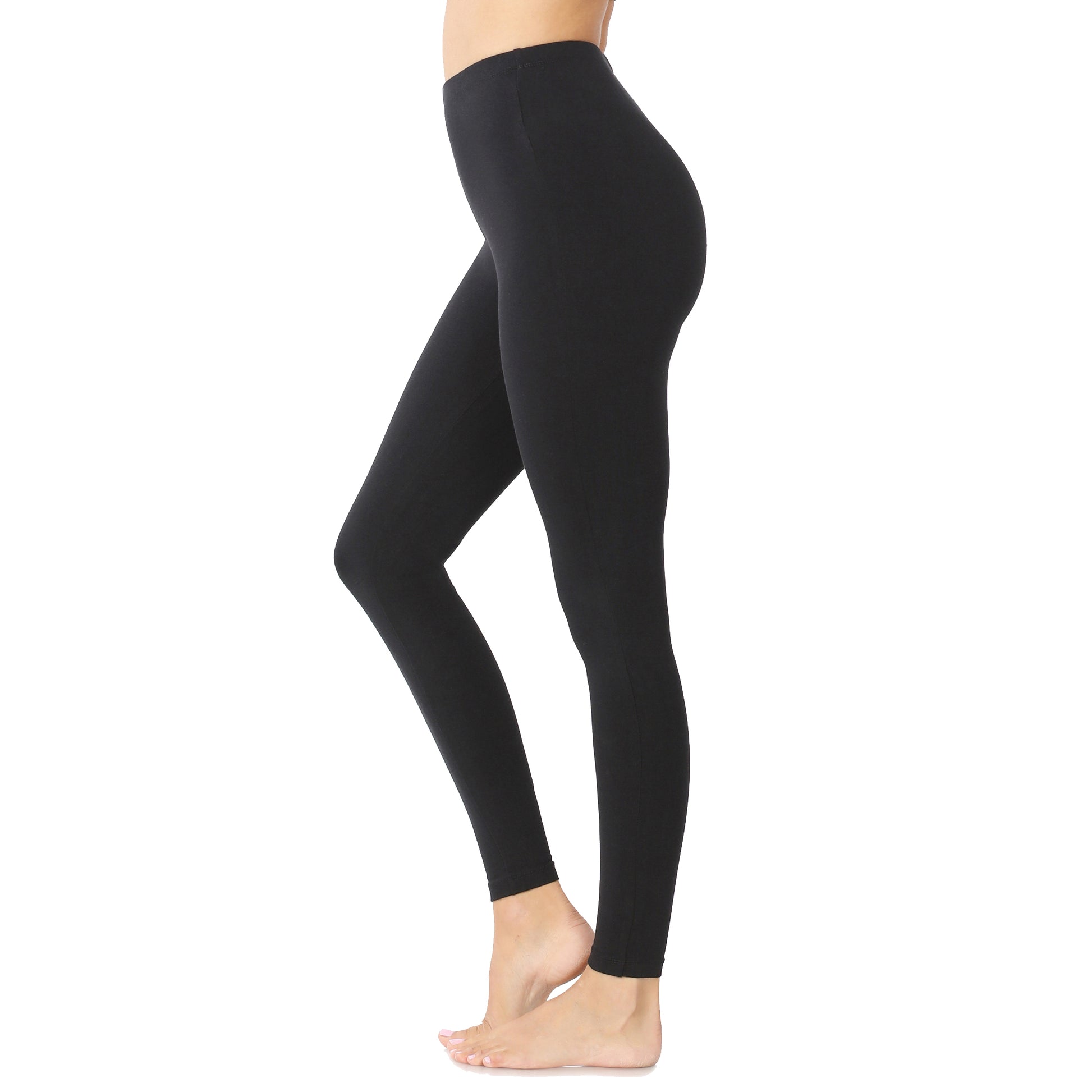 Zenana Cotton Full Length Leggings