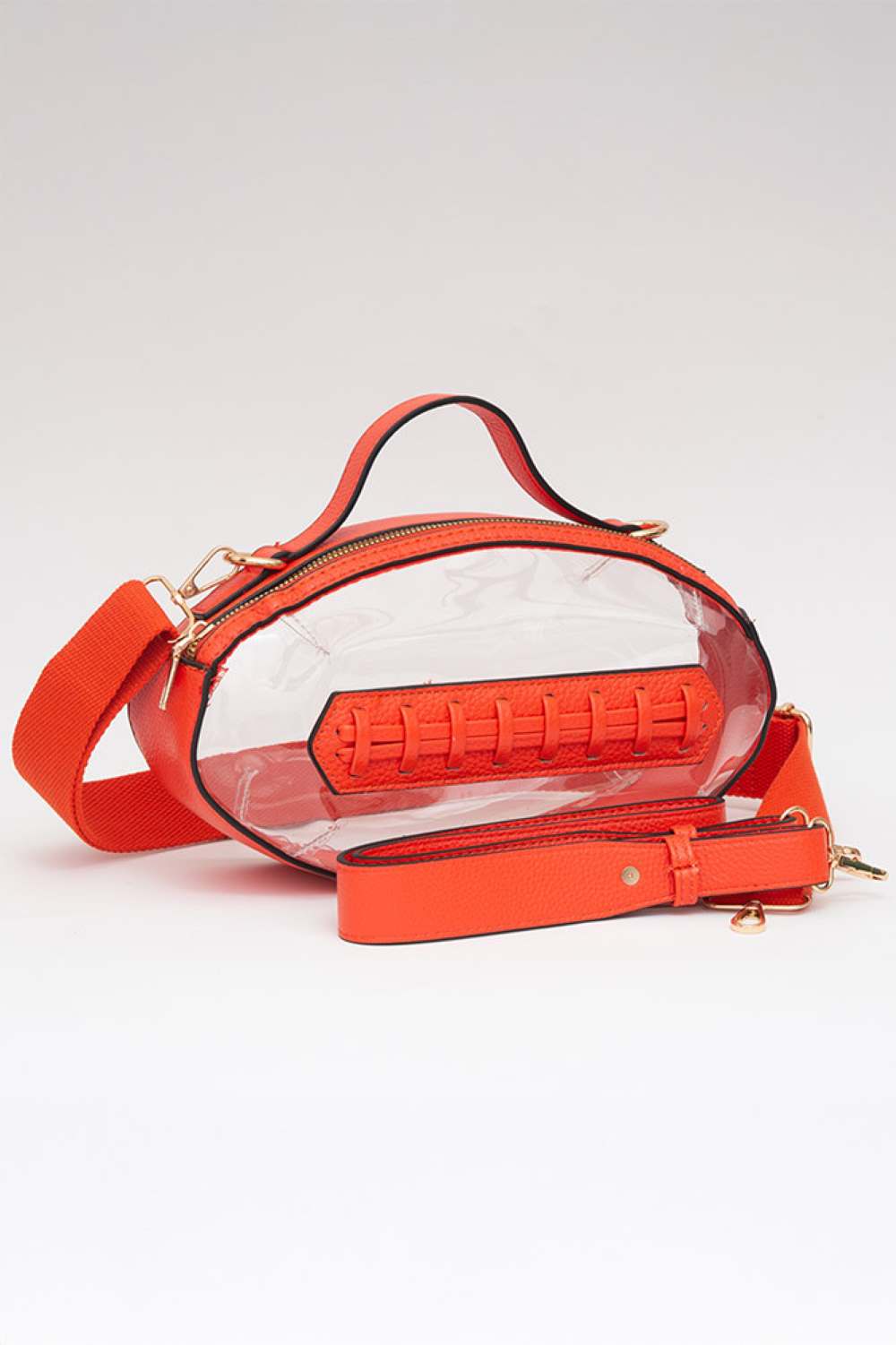 Foot Ball Shape Transparent Clear Stadium Bag