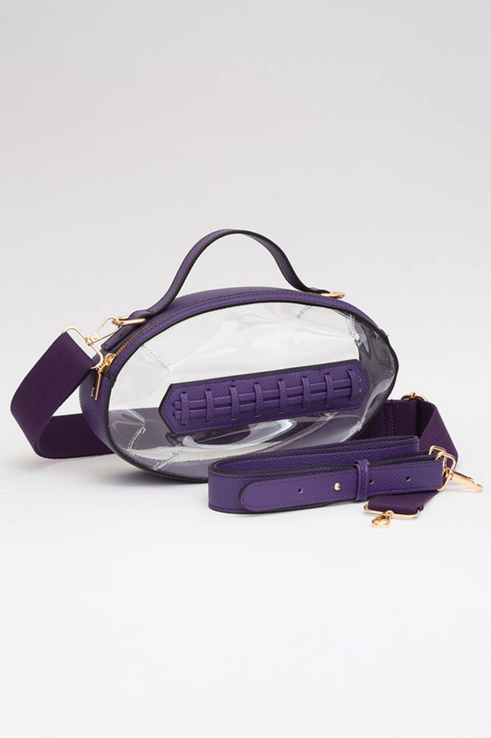 Foot Ball Shape Transparent Clear Stadium Bag