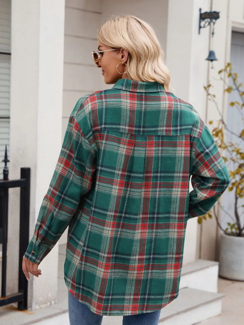 Holly Plaid Button Up Long Sleeve Shirt